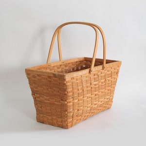 Vintage woven picnic basket