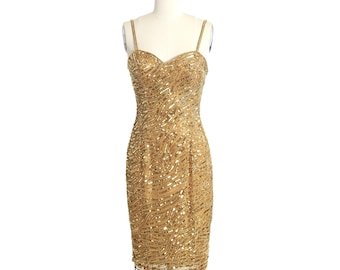 slim fit dress slacks Champagne Supernova Mesh Spandex Gold Fringed Dress – HARMONIA NY