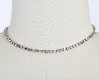Vintage 1950s rhinestone choker necklace