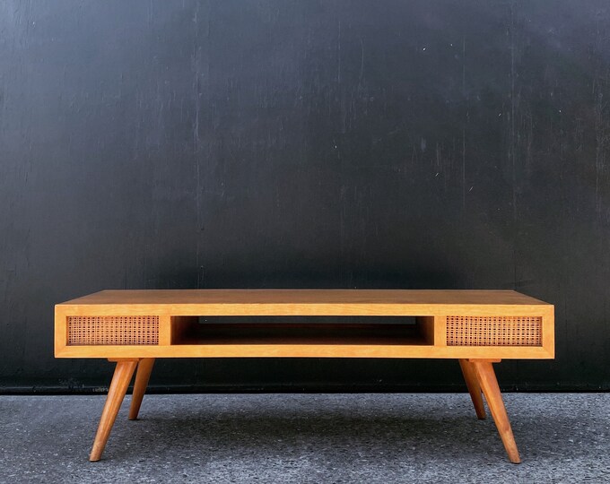 Tile topped mid century coffee table with dansette legs long | Etsy