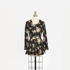 Vintage 90er Jahre Blumen Kleid