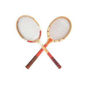Antique Vintage Wilson Onwentsia + Triple Star C tennis rackets tennis Rackets wall art gallery wall