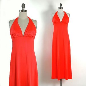 Robe Hawaienne De Weese Vintage 70s Hawaiian Maxi Robe Fr Etsy