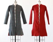 vintage 80s ethnic Indian banjara jacket quilted cotton duster reversible floral duster