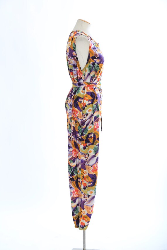 90s floral jumpsuit | Vintage 1990s rainbow flora… - image 6