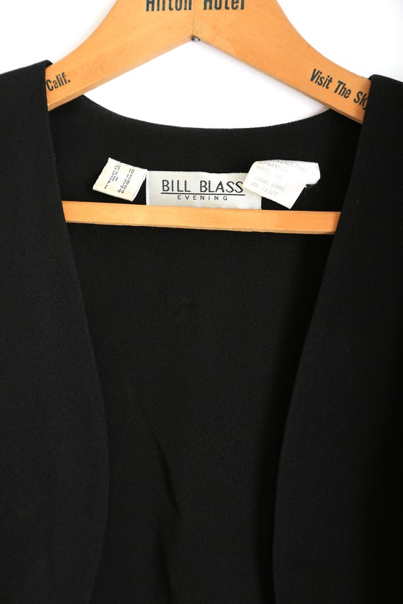 Vintage Bill Blass evening black bolero jacket - image 8