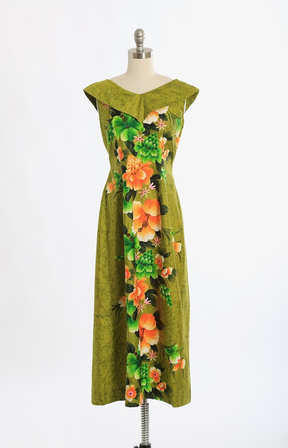 REEF Hawaiian maxi dress | Vintage 60s deadstock … - image 2