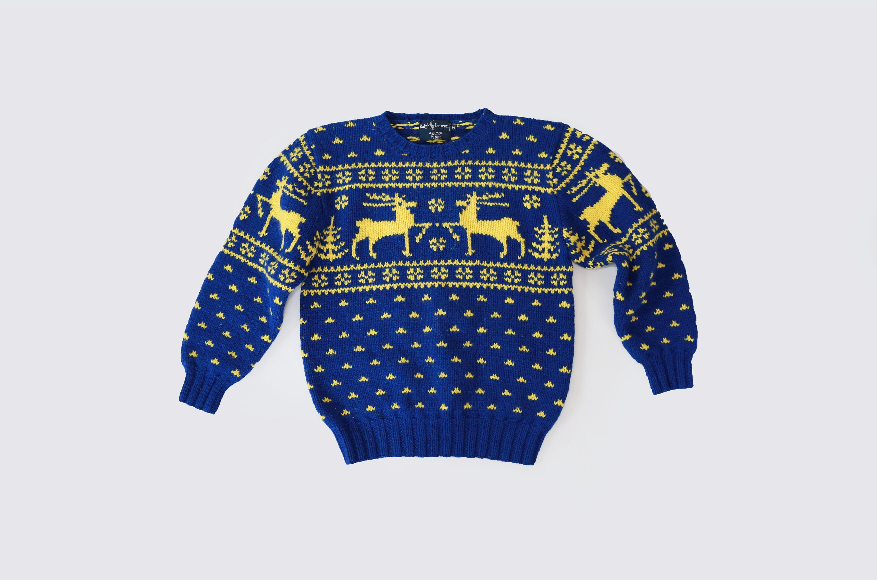 vintage ralph lauren christmas sweater