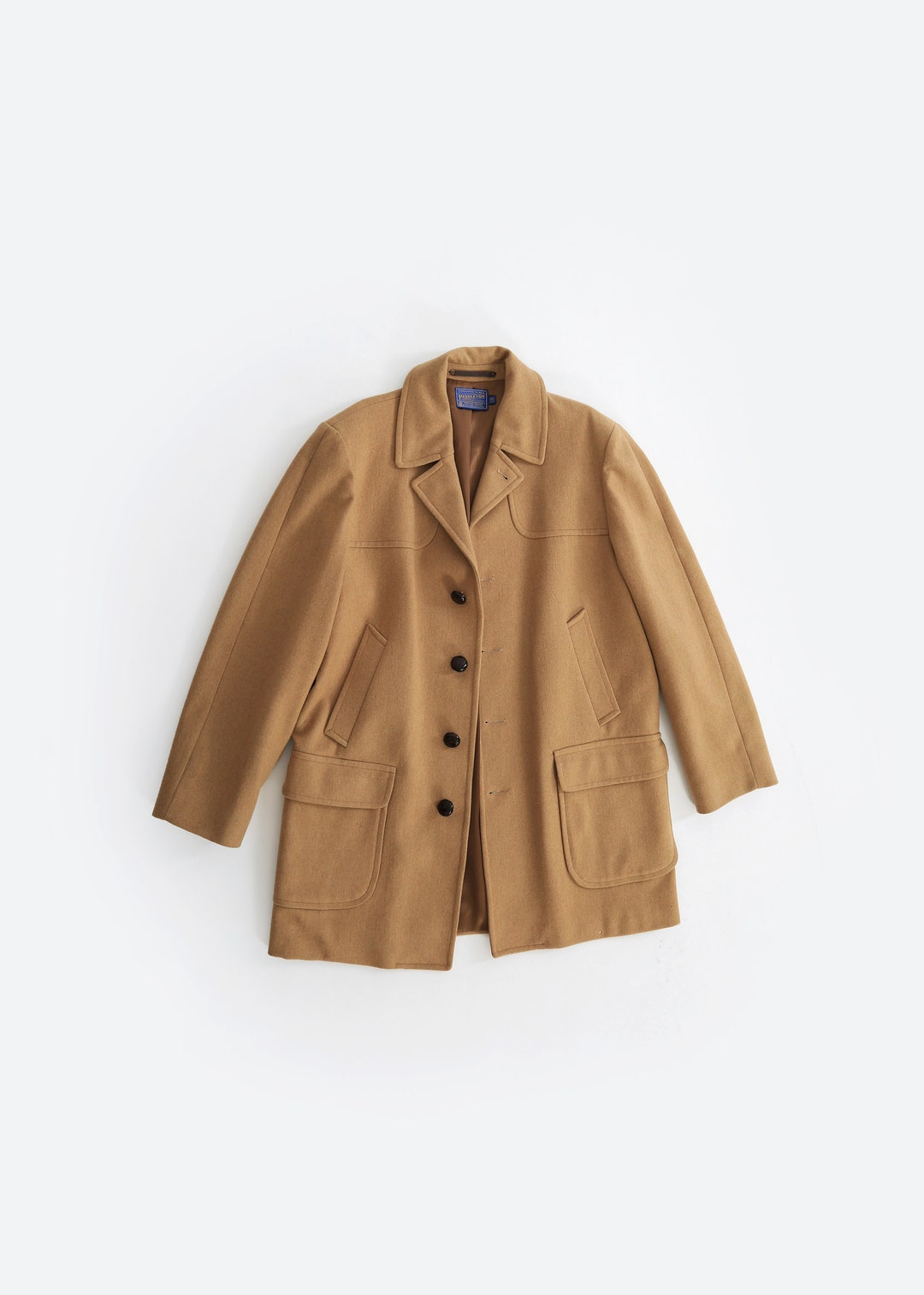 【VINTAGE】80s PENDLETON WOOL COAT 80S PENDLETON Wool Classic Coat Beige 42 Men's #DL15 | eBay