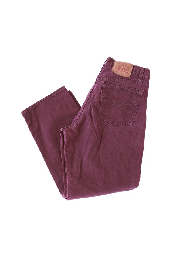 Purple Levis | Vintage 554 purple Levis straight … - image 2