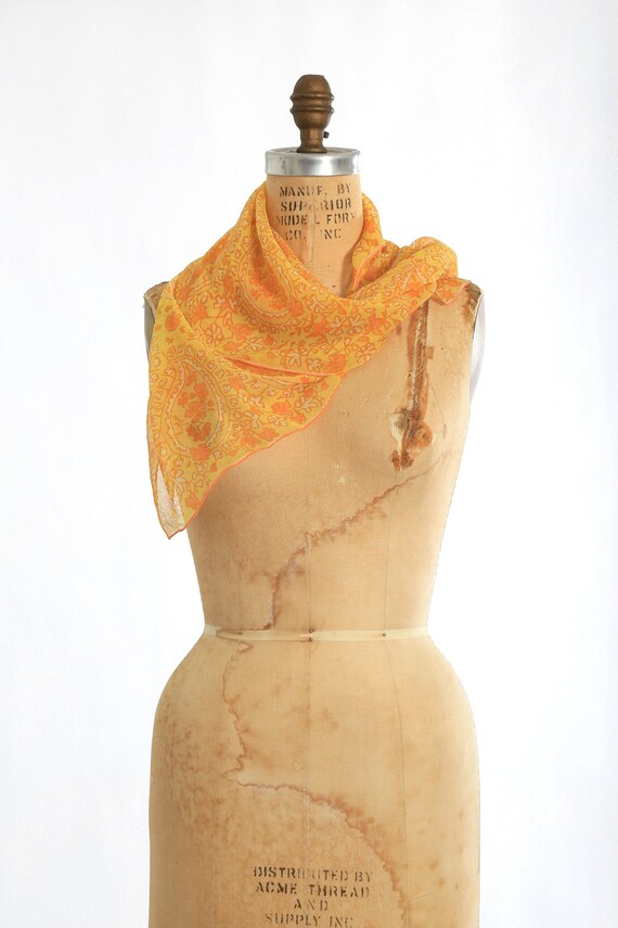 Vintage 60s Vera Neumann Original yellow floral si