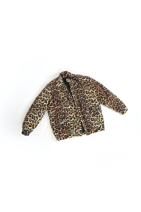 90s oversized leopard print jacket | Vintage 1990… - image 2