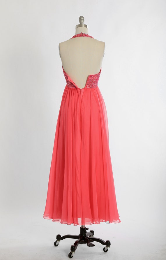 Mike Benet sequin dress | Vintage 60s 70s pink ch… - image 7