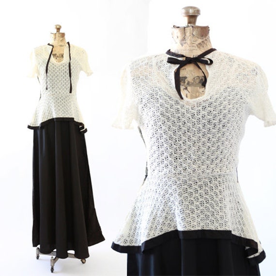Bonjour crochet dress | 1930s crochet dress | vint