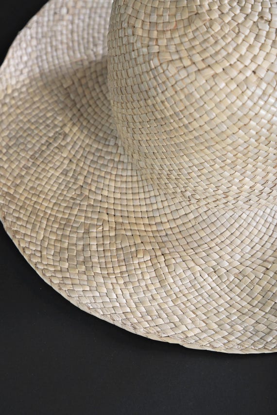 Vintage 70s straw harvest hat | Happy Cappers nat… - image 3