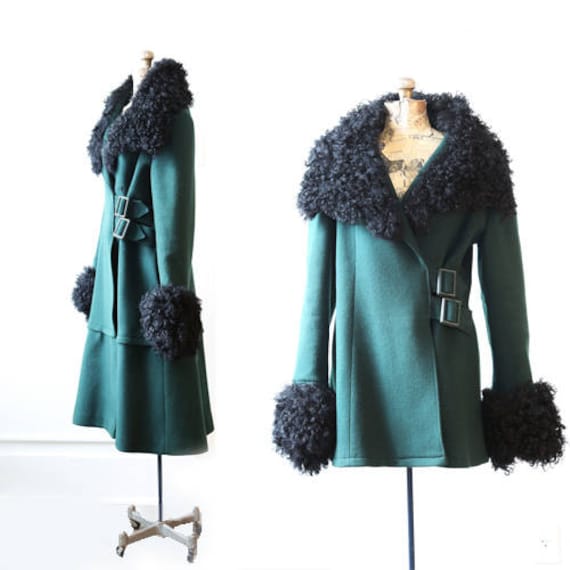 Mongolian Fur Coat Vintage 60s Tibetan 