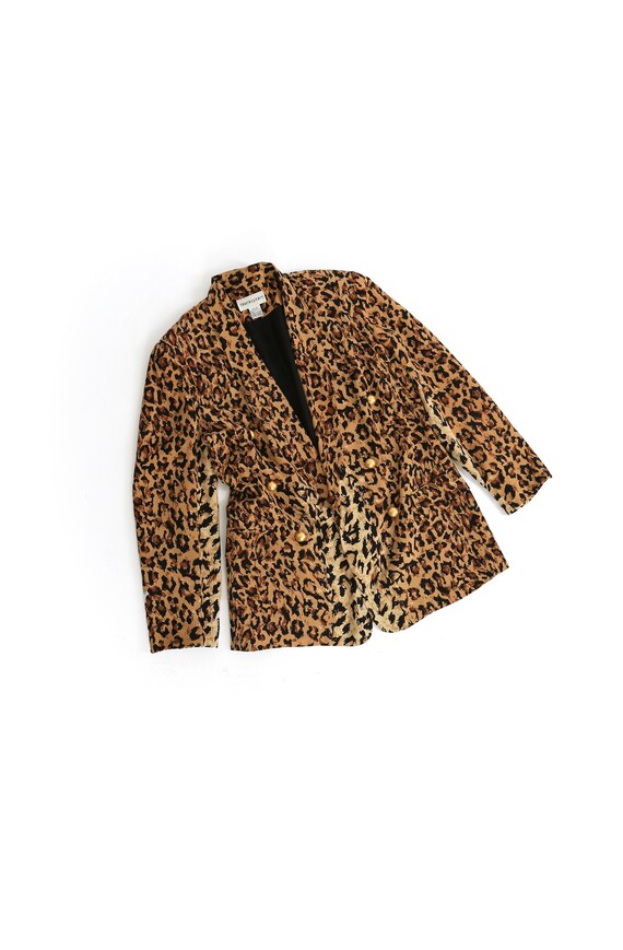 Vintage Bloomingdales Silk leopard print oversized