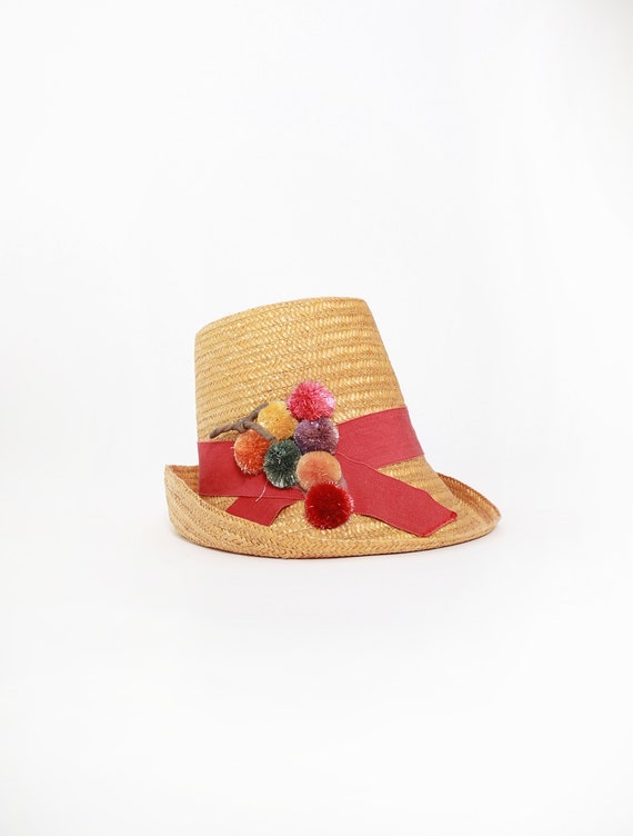40s Gordon's Hamilton straw hat | Vintage 1940s Be