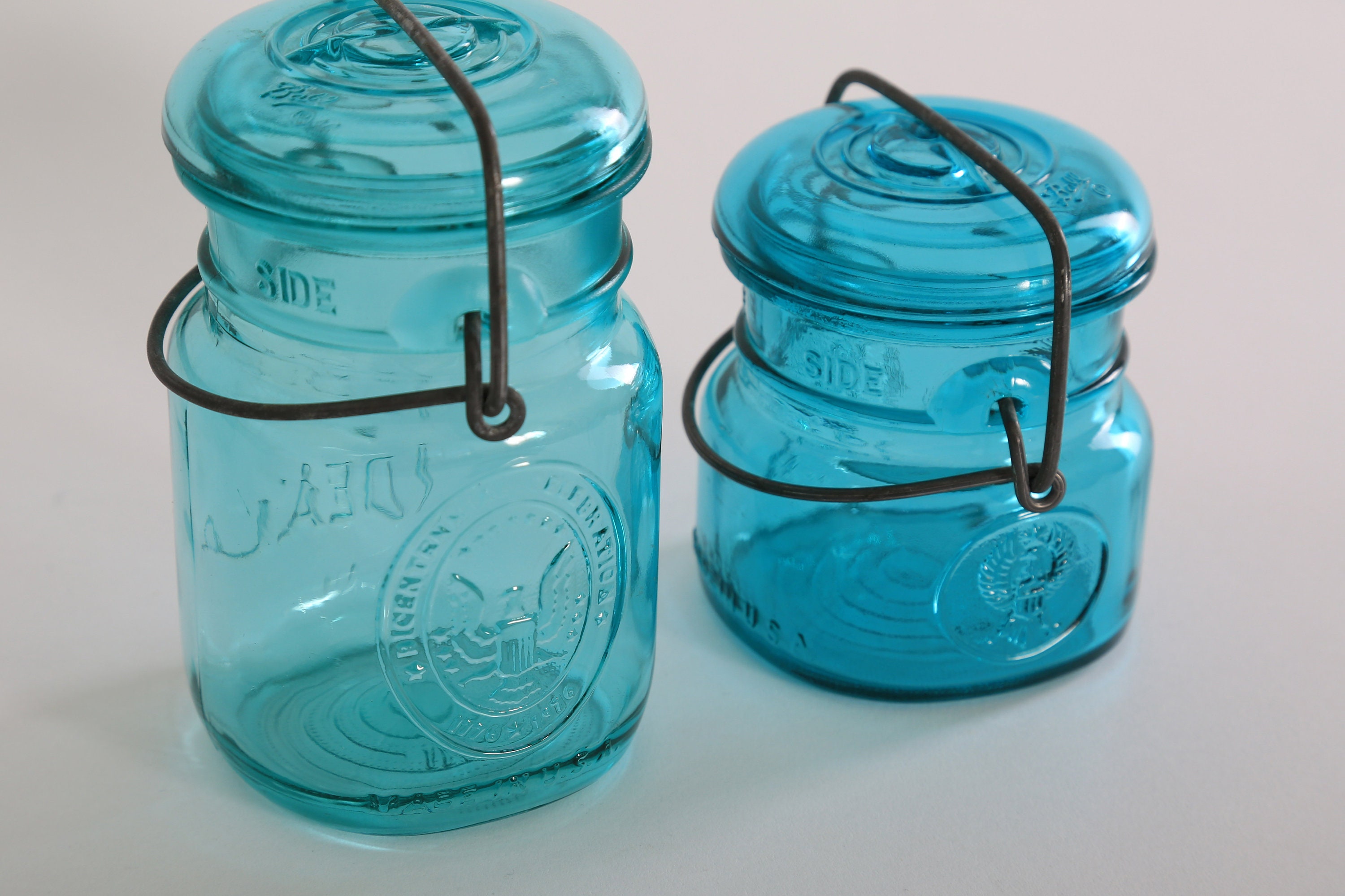 Vintage Ball Blue Bicentennial 1776 | 1976 Mason Jars Set - Etsy