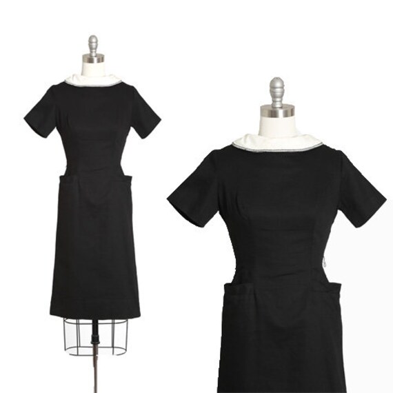 60s Teena Paige dress | Vintage 1960s black + whi… - image 1