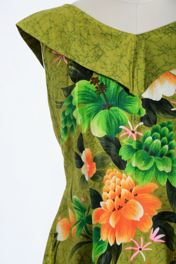 REEF Hawaiian maxi dress | Vintage 60s deadstock … - image 4