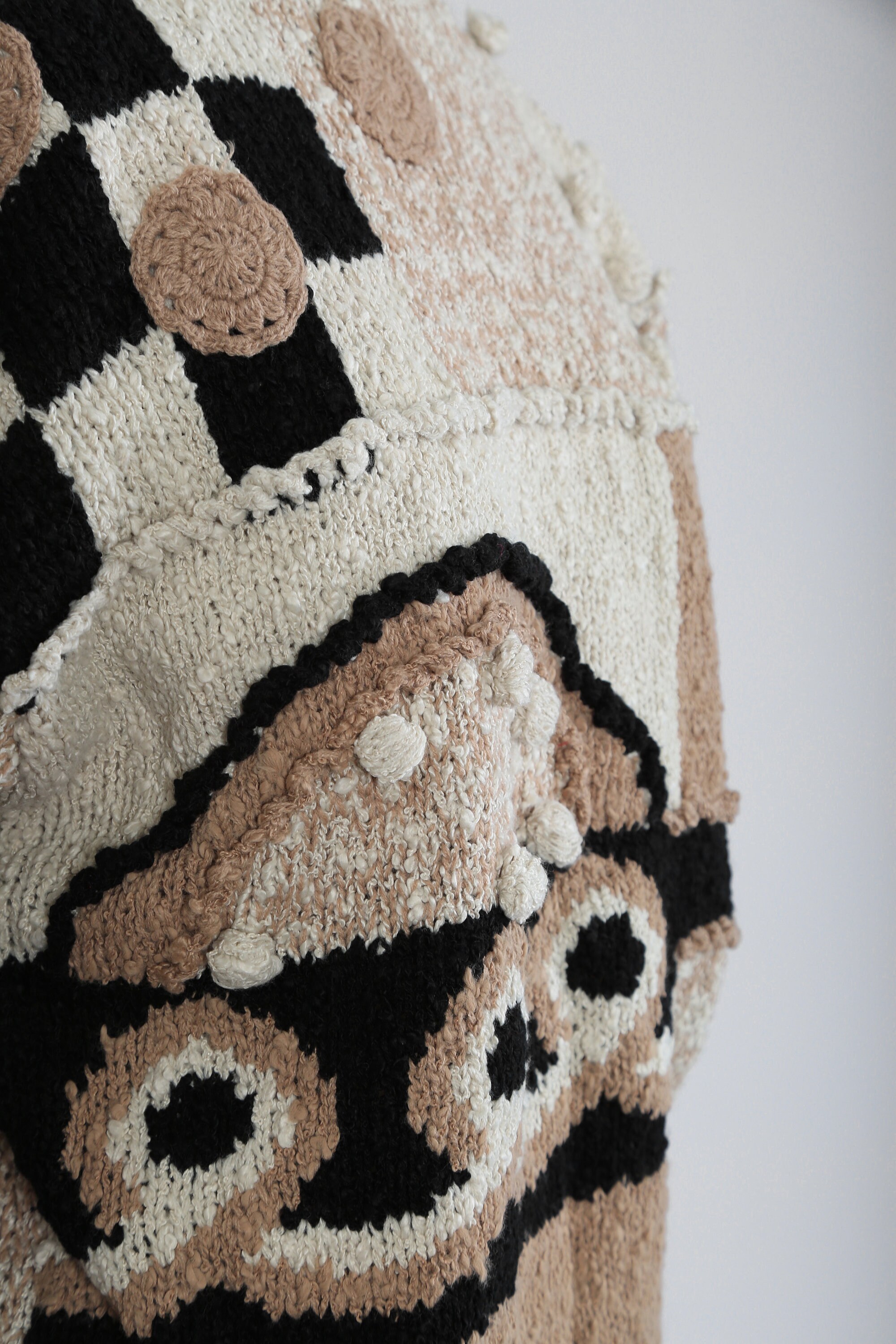トップス - 90s archive drivers knit MTV Sweater Cable Knit 1989 Music Grunge Vintage Black Sz