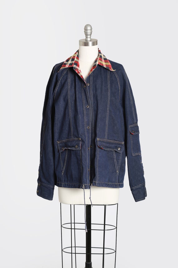 indigo denim chore jacket - Gem