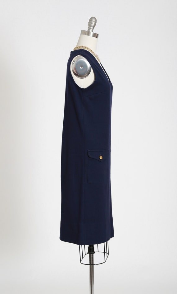 Catalina navy blue knit dress | Vintage 60s 70s C… - image 6