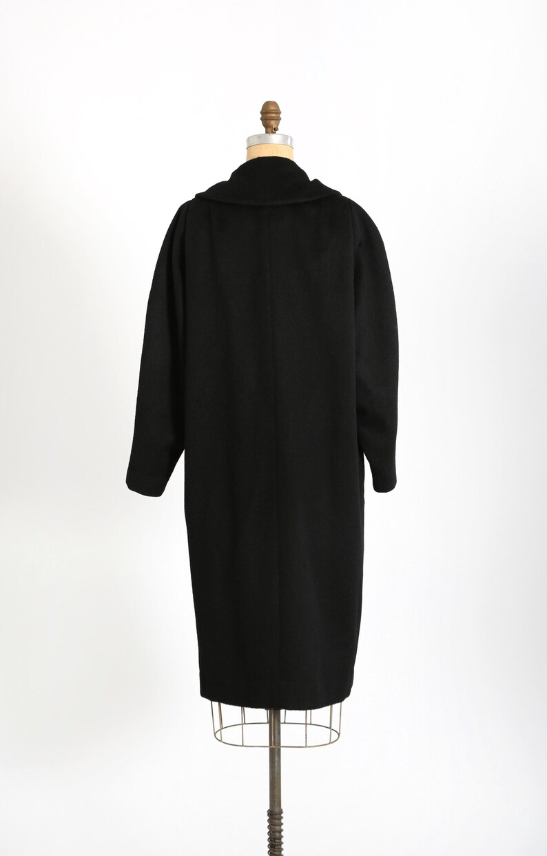 Forstmann Wool Coat | Vintage 50s Black Wool Coat - Etsy