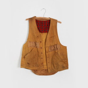 Vintage 30s 40s hunting Vest image 1