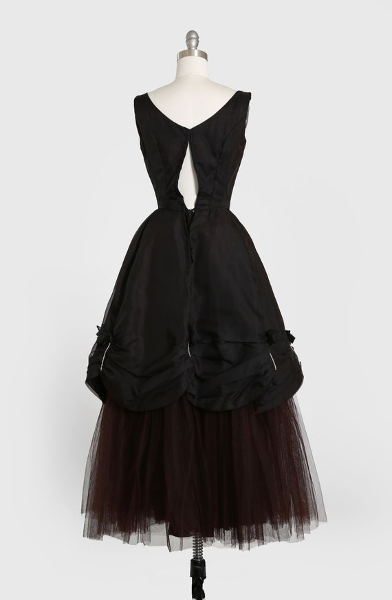 Emma Domb gown | Vintage 50s Emma Domb black bead… - image 8