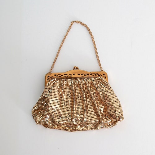 50s Whiting & Davis Gold mesh popular purse