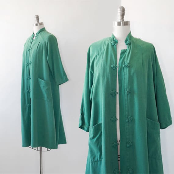 World traveler robe | Vintage 50s oriental silk ro