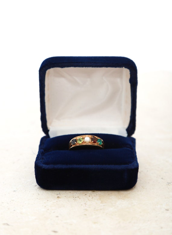 Vintage 10K Gold gemstone Mother Ring | 10K Birth… - image 2