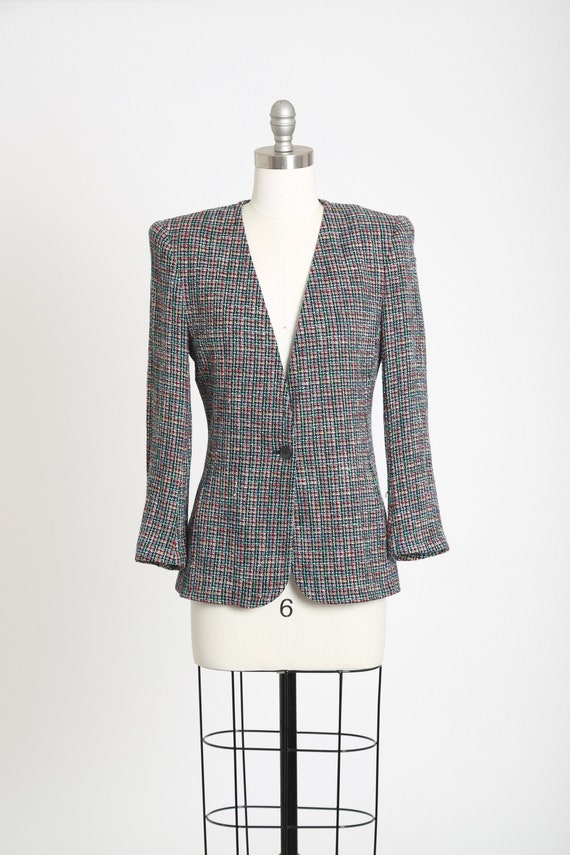 Rainbow blazer | Vintage 90s Liz Claiborne woven … - image 1