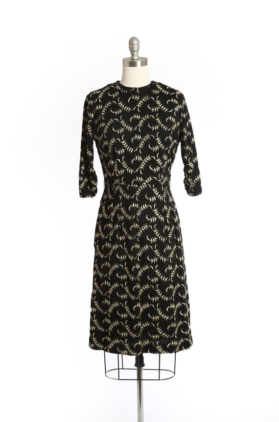 Falling Leaf dress | Vintage 50s 60s embroidered … - image 2