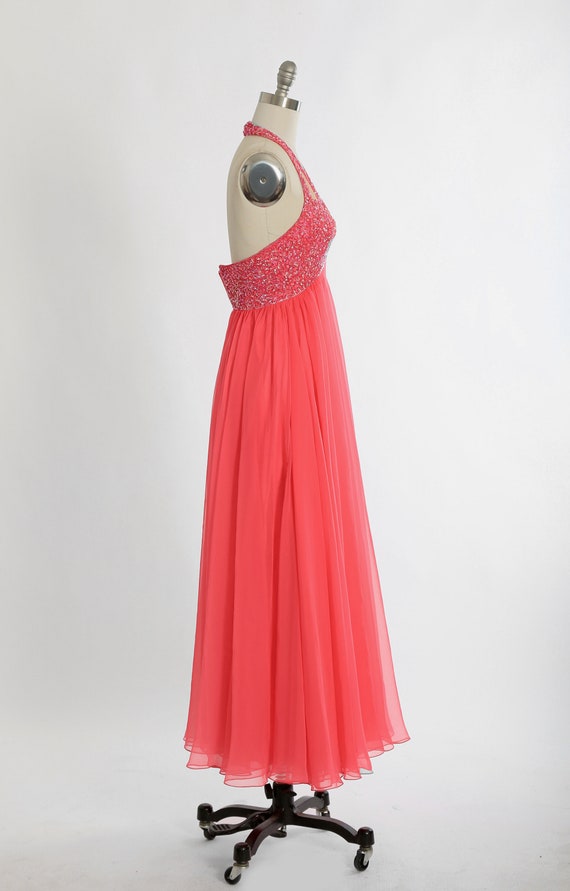 Mike Benet sequin dress | Vintage 60s 70s pink ch… - image 4