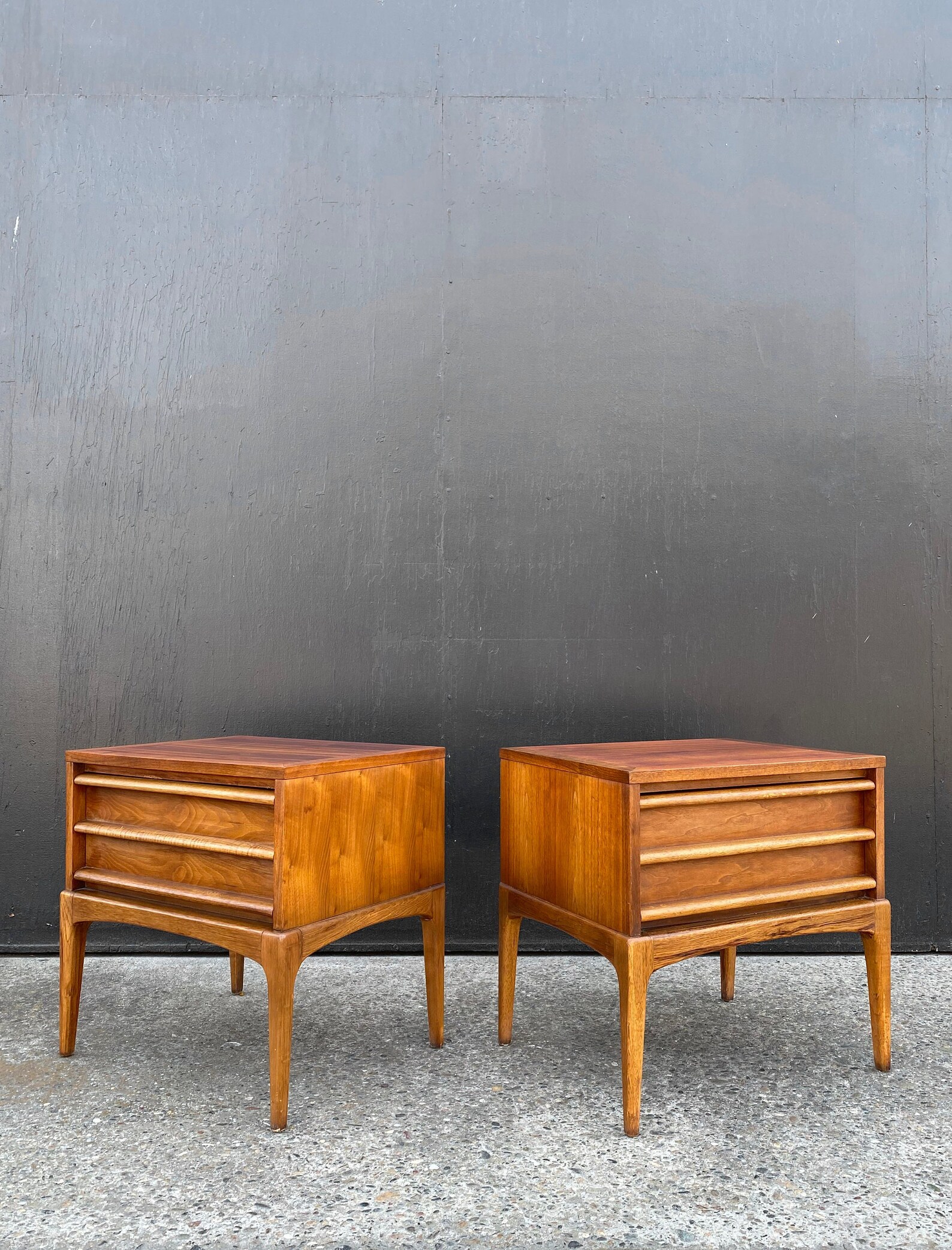 Lane Rhythm Mid Century Modern Nightstands Side Tables Pair Etsy