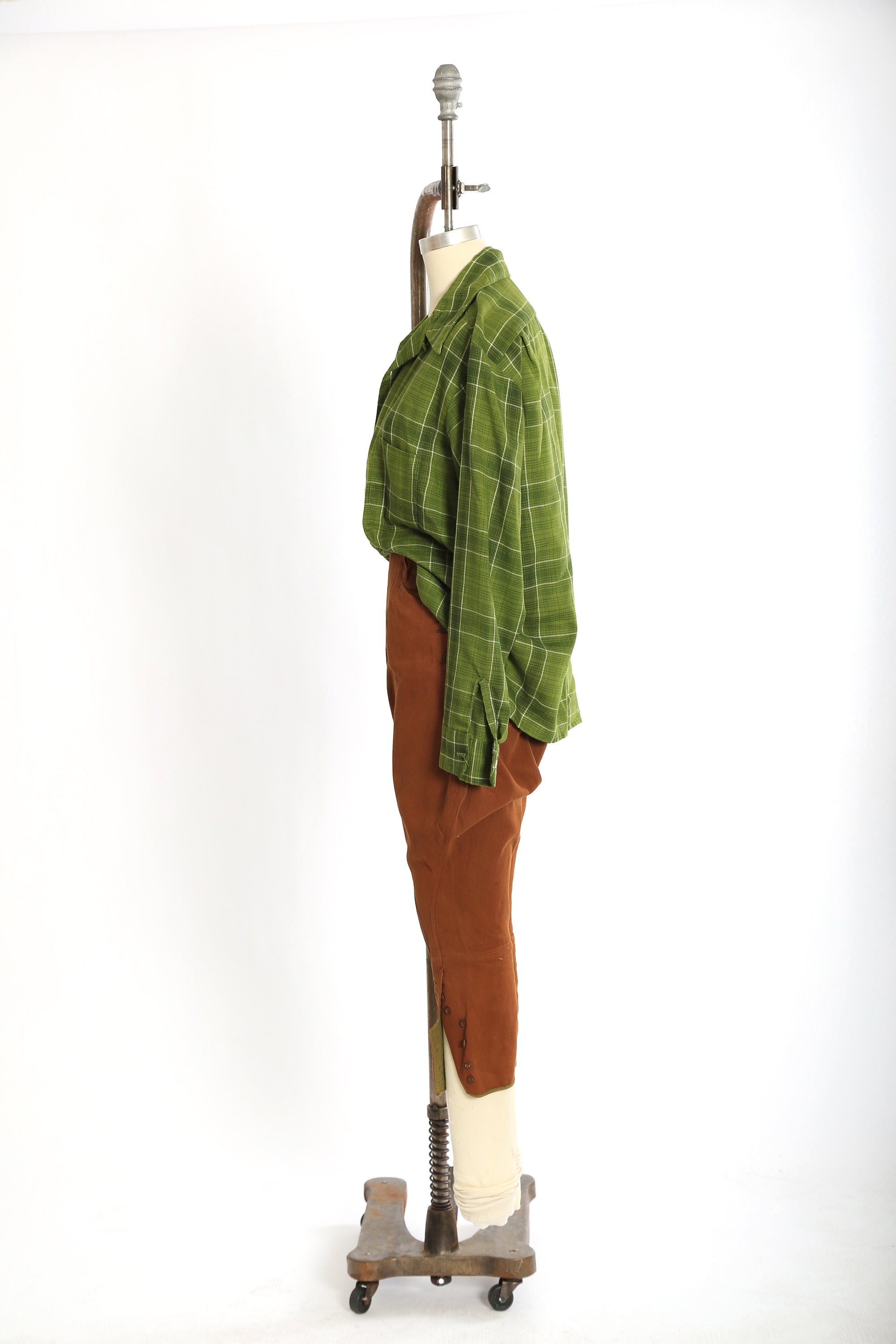 Pantalon D'Équitation Vintage Marron Années 1940 Taille 30 Pouces