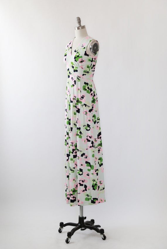 Vintage 70s abstract maxi dress - image 6