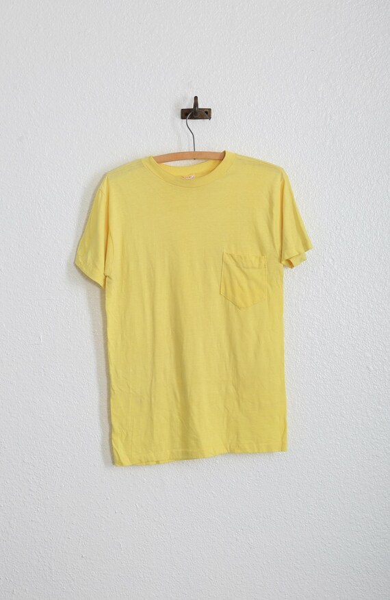 Vintage 70s Healthknit Yellow T-shirt