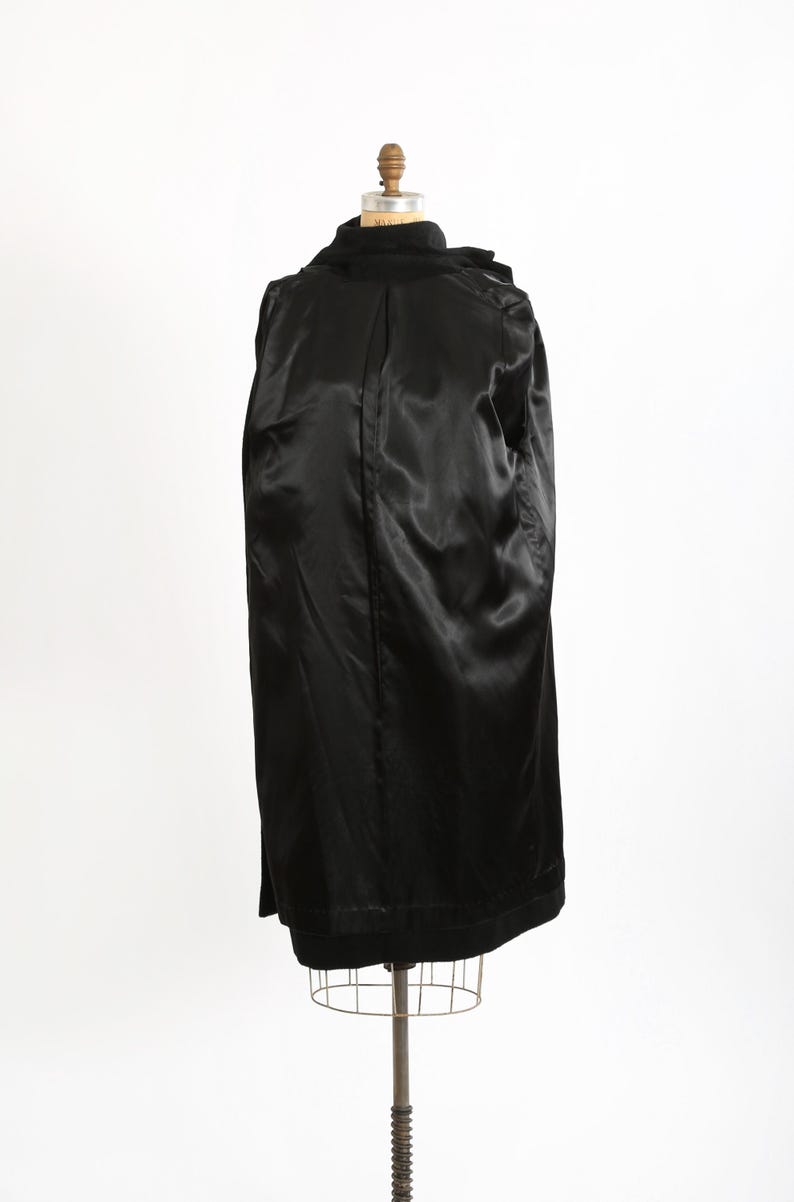 Forstmann Wool Coat | Vintage 50s Black Wool Coat - Etsy