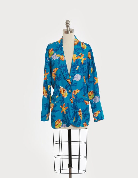 Carol Anderson sea shell blazer | Vintage 90s nove