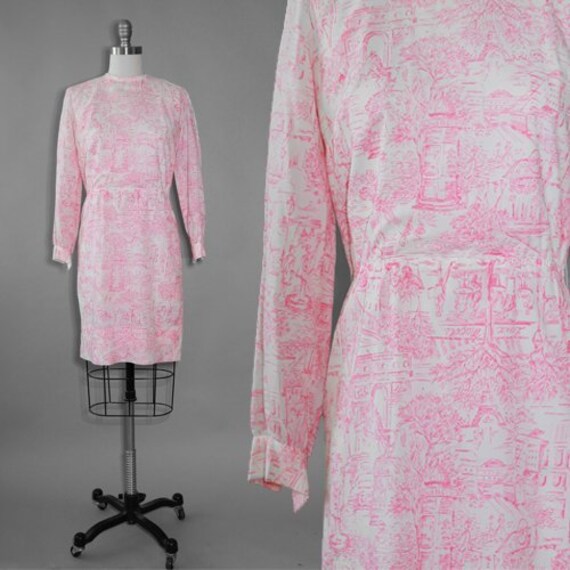 Persian wiggle dress | Vintage 60s French print dr