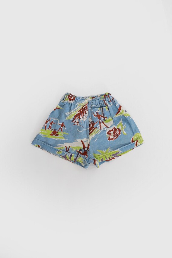 Vintage 1940s KIDS Hawaiian shorts