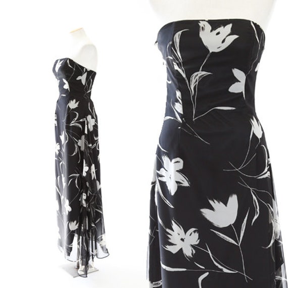 Jessica McClintock gown | Vintage floral dress