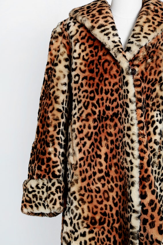 50s leopard print fur coat | Vintage 1950s sheeps… - image 3