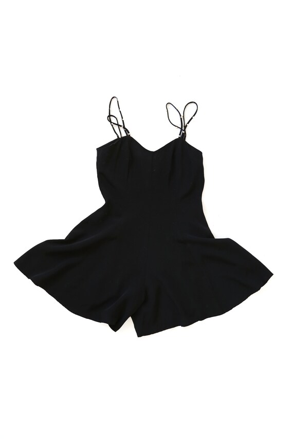 pearl romper | Vintage 80s studded pearl black rom