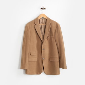 Ralph Lauren Anzugjacke | Vintage Herren Lauren Ralph Lauren Kamel Fischgräte Wolle grauen Blazer
