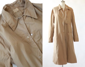 40s Sanforized Canvas Chore coat | Vintage 1940s canvas lab coat